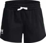 Spodnie sportowe damskie - Under Armour Under Armour Rival Fleece Short 1369858-001 Czarne XS - miniaturka - grafika 1