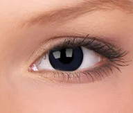 Soczewki kontaktowe - Maxvue Vision Crazy Lens - BlackOut, 2 szt moc 0.0 zerówki - miniaturka - grafika 1