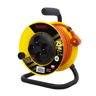 Przedłużacze i rozgałęźniki - Przedłużacz bębnowy 25 m 4 gniazdowy z uziemieniem pzb1-40-25y-1 - miniaturka - grafika 1