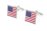 Spinki do mankietów i krawatów - Flaga Usa - Spinki Do Rękawów - miniaturka - grafika 1
