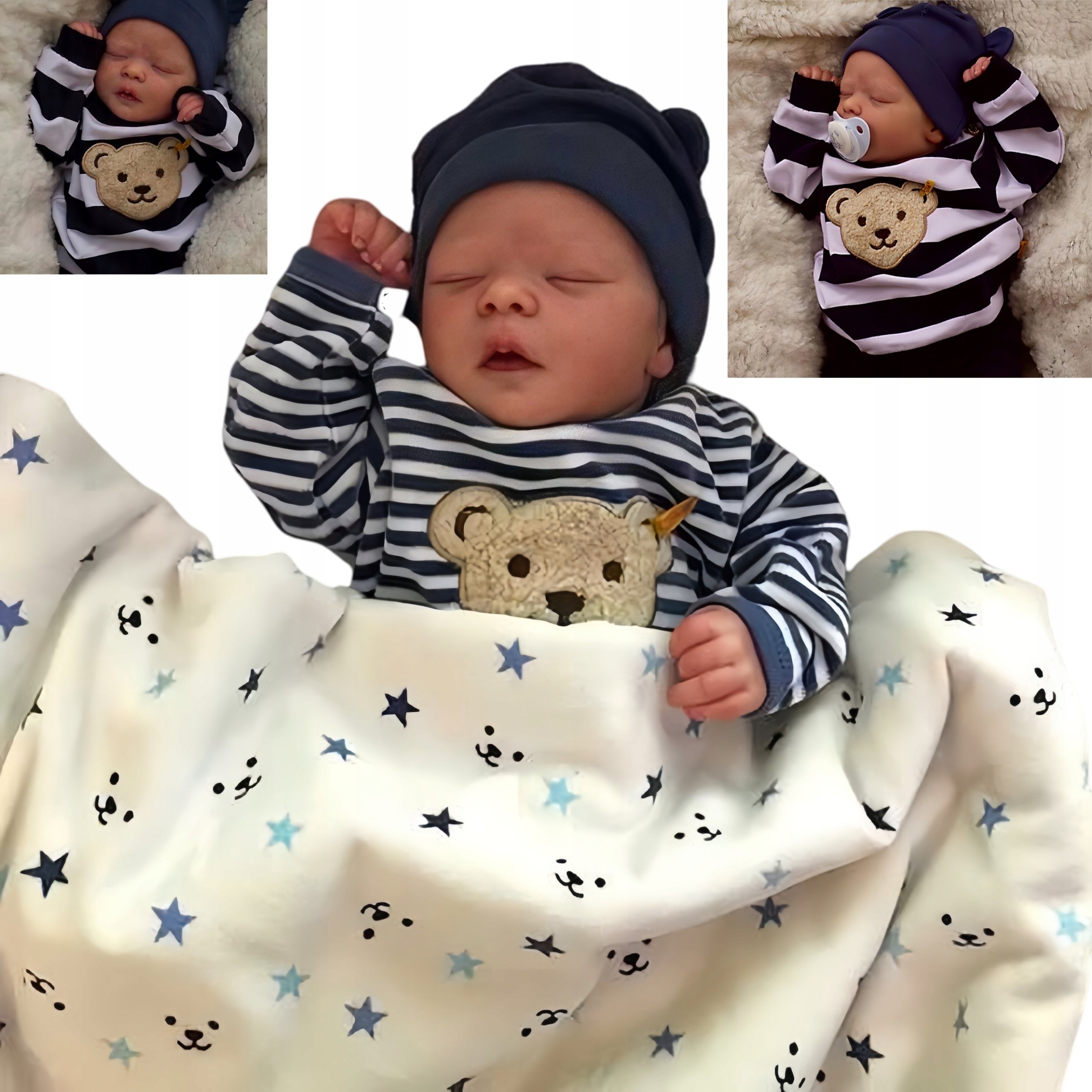 Lalka Jak Żywa Bobas 47cm Symulacja Full Glue Rebirth Doll Baby Companion
