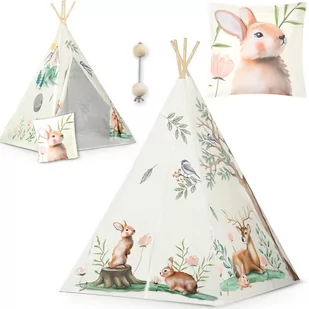Namiot tipi dla dzieci Nukido - beżowe - Namioty i tipi dla dzieci - miniaturka - grafika 1