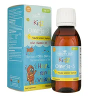 Witaminy i minerały - Natures Aid Kidz Omega-3 z witaminą D3 krople dla dzieci od 6 roku (150ml) Nature's Aid - miniaturka - grafika 1