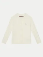 Swetry damskie - Tommy Hilfiger Kardigan KG0KG08282 M Beżowy Regular Fit - miniaturka - grafika 1