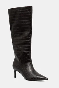 Aldo kozaki HEATHHER damskie kolor brązowy na szpilce 14148408 - Kozaki damskie - miniaturka - grafika 1