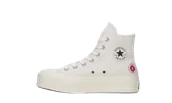 Buty sportowe męskie - Converse Chuck Taylor All Star Hi Lift Egret Floral Embroidery (Women's) - miniaturka - grafika 1