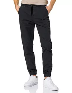 Spodenki męskie - Blend BHBHNIMBU Pants męskie spodnie chinosy, spodnie materiałowe, krój Regular Fit, 194007_czarny, L - grafika 1