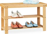 Szafki na buty - relaxdays Bambusowy stojak na buty z siedziskiem - miniaturka - grafika 1