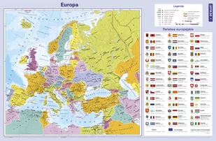 Demart Podkładka na biurko Mapa Europy. - Przybory szkolne - miniaturka - grafika 1