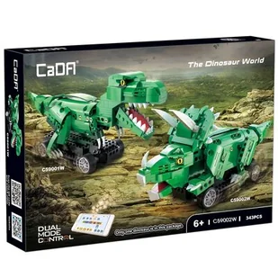 Zestaw Dinozaur Triceratops figurka zdalnie sterowana 317 elementy - Klocki - miniaturka - grafika 1