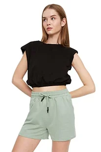 Trendyol Damskie szorty i bermudy z mięty, miętowe, rozmiar M - Spodenki damskie - miniaturka - grafika 1