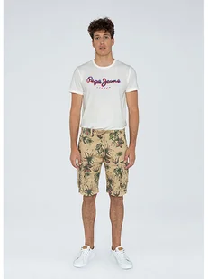 Pepe Jeans Bojówki w kolorze beżowym - Spodenki męskie - miniaturka - grafika 1