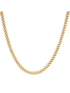 Naszyjniki męskie - ICED STUFF Łańcuszek Miami Cuban Link Złoty - miniaturka - grafika 1