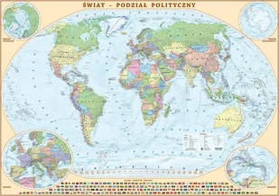 Eko-Graf, Świat mapa ścienna polityczna - tapeta XXL - Tapety - miniaturka - grafika 1