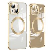 Etui i futerały do telefonów - D-Pro Gloss MagSafe Case etui magnetyczne obudowa iPhone 11 (Gold) - miniaturka - grafika 1