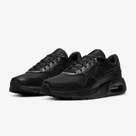 Sneakersy męskie - Męskie Sneakersy NIKE AIR MAX IVO LEATHER SHOE 580520-002 – Czarny - miniaturka - grafika 1