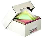 Papier do drukarek - Emerson Papier komputerowy 240206c0n0 240mm x 6 1+1 (kopia kolorowe) 1800 składek - miniaturka - grafika 1