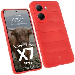 Bizon Pancerne etui Case Tur do Xiaomi Poco X7 Pro, czerwone - Etui i futerały do telefonów - miniaturka - grafika 1