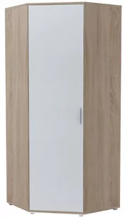 Szafa Szafka Narożna Bodo 1D 80X80 Biały-Sonoma - Szafy - miniaturka - grafika 1