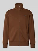 Bluzy męskie - Bluza rozpinana z wyhaftowanym logo - miniaturka - grafika 1