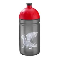 Shakery i bidony sportowe - Bidon STEP BY STEP Dragon Drako 500 ml Szaro-czerwony - miniaturka - grafika 1