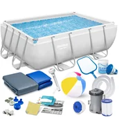 Baseny ogrodowe - Basen ogrodowy, stelażowy, Bestway 56629, zestaw 16w1, 282x196x84 cm - miniaturka - grafika 1