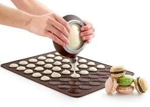 MATA DO MAKARONIKÓW CIASTECZEK CIASTEK SILIKONOWA FORMA duża 48szt - Formy do ciast - miniaturka - grafika 1