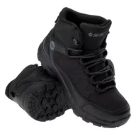 Buty dla dziewczynek - Buty Hi-Tec Selven Mid Teen Jr 92800377433 czarne - miniaturka - grafika 1