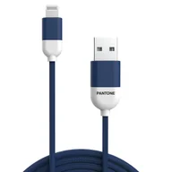 Kable USB - PANTONE MFi kabel USB - Lightning 1,5m 2,4A PT-LCS001-5 Navy 2380C - miniaturka - grafika 1