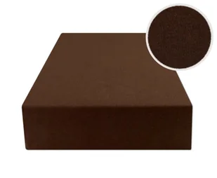 Prześcieradło Z Gumką 140X200 Jersey Brąz - Prześcieradła - miniaturka - grafika 1