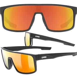 Uvex, Okulary LGL 51 czarne/ mir. żółte - Okulary sportowe - miniaturka - grafika 1