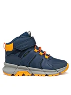 Buty dla chłopców - Geox Trzewiki J Flexyper Plus J56LCC 0FUME C4J2T S Granatowy - miniaturka - grafika 1