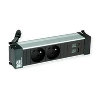 Gniazdka elektryczne - BACHMANN POWER FRAME S 2xUTE 1xUSB A/C 22W 0.2m GST18 - miniaturka - grafika 1