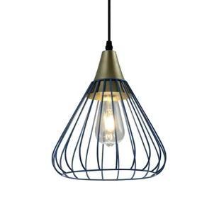Lampa wisząca TESS E27 - niebieski - Lampy sufitowe - miniaturka - grafika 1