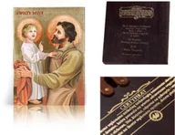 Ikony i obrazy sakralne - Ikona religijna Święty Józef z Dzieciątkiem Jezus - miniaturka - grafika 1