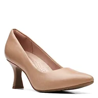 Czółenka - Clarks Damskie czółenka Kataleyna Gem, Ciepła beżowa skóra, 42.5 EU - miniaturka - grafika 1