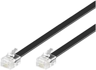 Microconnect MPK106B kabel telefoniczny 6 m Czarny - Kable miedziane - miniaturka - grafika 1
