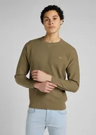 Swetry męskie - Lee Raglan Crew Knit Męski Sweter Brindle Green L83Pkhua-M - miniaturka - grafika 1