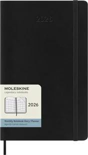 MOLESKINE kalendarz 2026 CZARNY LARGE SOFT MONTHLY (13x21) - Kalendarze - miniaturka - grafika 1