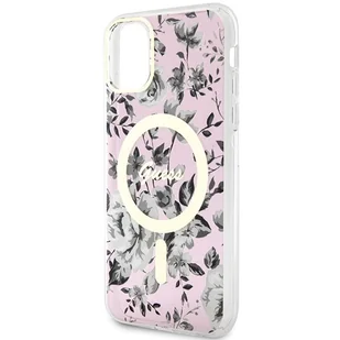 Guess GUHMN61HCFWSP iPhone 11 / Xr 6.1" różowy/pink hardcase Flower MagSafe - Etui i futerały do telefonów Guess GUHMN61HCFWSP iPhone 11 / Xr 6.1" różowy/pink hardcase Flower MagSafe - Etui i futerały do telefonów - miniaturka - grafika 6