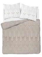 Pościel - Pościel satynowa 220x200 beżowa geometryczna 4203 C Home Satin 131 - miniaturka - grafika 1