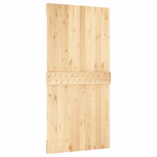 Drzwi przesuwne z osprzętem, 100x210 cm, lite drewno sosnowe Lumarko! - Drzwi wewnętrzne - miniaturka - grafika 5