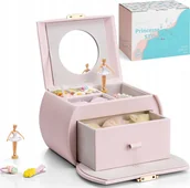 Pudełka i szkatułki - SZKATUŁKA NA BIŻUTERIĘ Z POZYTYWKĄ KUFEREK POZYTYWKA BALERINA NA PREZENT - miniaturka - grafika 1