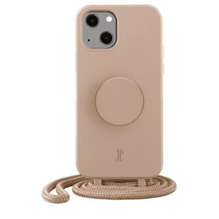 Etui JUST ELEGANCE PopGrip do Apple iPhone 14 Beżowy - Etui i futerały do telefonów - miniaturka - grafika 1