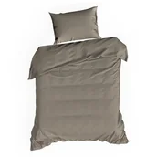 Pościel - Pościel 160 x 200 3cz Satynowa Nova3 Kawa - miniaturka - grafika 1