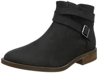 Botki damskie - Clarks Damskie sztyblety Camzin Dime, czarna skóra, 41 EU - miniaturka - grafika 1