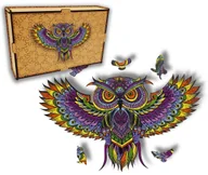 Puzzle - Puzzle Drewniane dla dzieci i dorosłych Sowa Owl w pudełku drewnianym - miniaturka - grafika 1