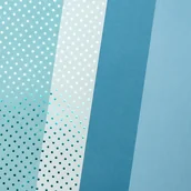 Papier do drukarek - Karton ozdobny metaliczne Kropki błękit mix (12) - miniaturka - grafika 1