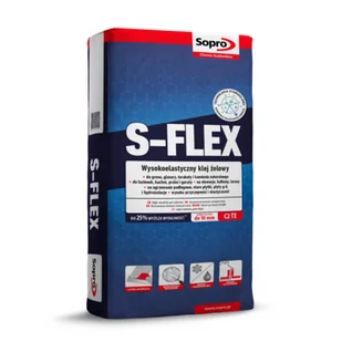 Sopro Klej żelowy wysokoelastyczny S-Flex 201 22,5 kg - Kleje i inne preparaty budowlane - miniaturka - grafika 1