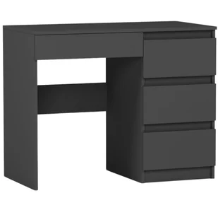 Biurko młodzieżowe tradycyjne Antracyt 96 cm Mobene N34 - Biurka - miniaturka - grafika 1